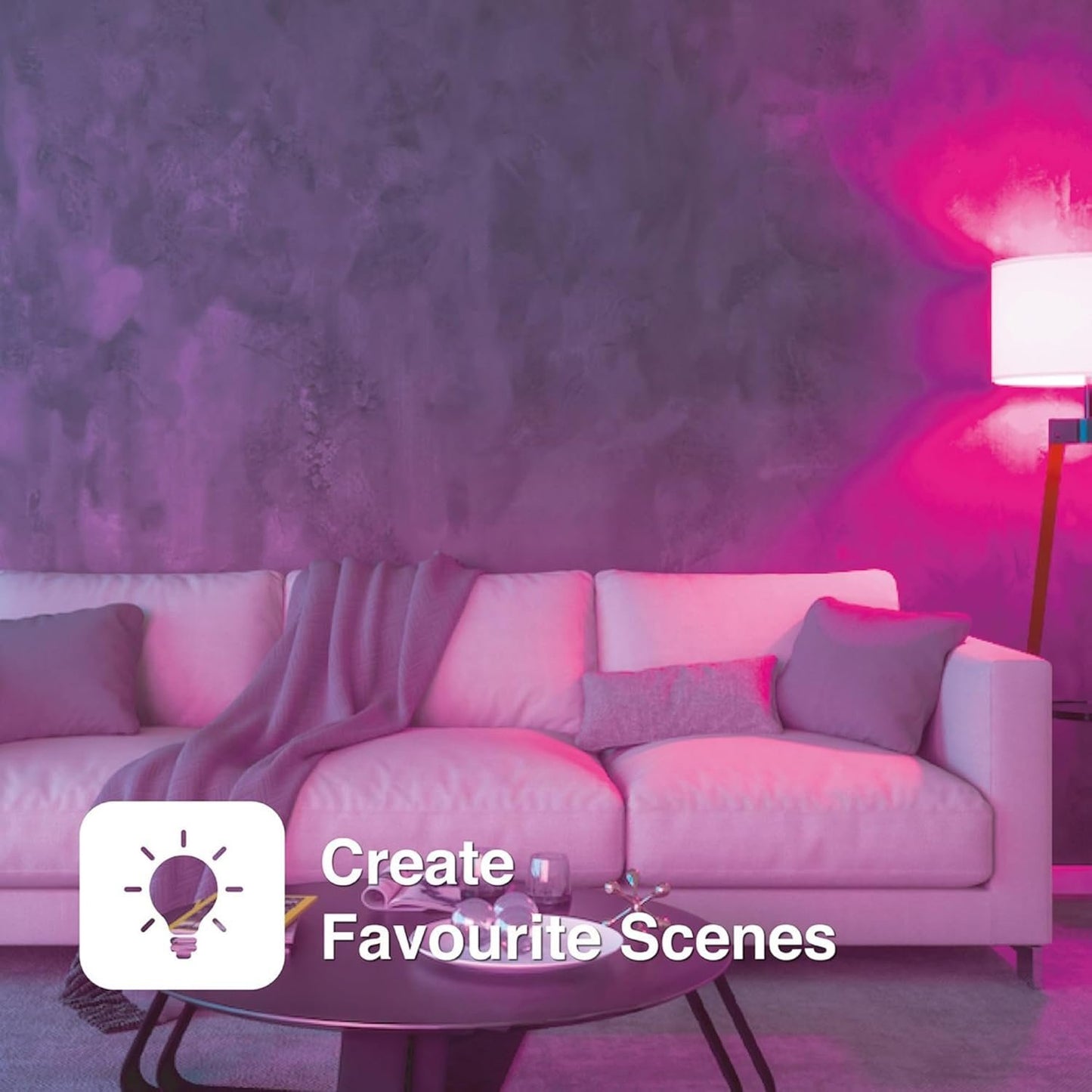 Laser WiFi Smart RGBW Dimmable LED Bulb E14 Google Home Alexa