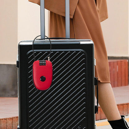 Cable Luggage Locks - Outdoor Keyless Extendable Lock for Travel - Outdoor Portable Travel Security Cable Lock, 4-Digit Steel Cable Lock for Helmet, Filing Cabinets, Toolbox