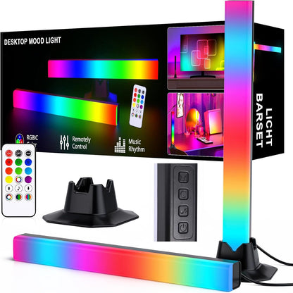 MIHEAL 12.59" LED Light Bar RGB Lamp,Smart Lighting Tower Starter Kit with Remote for PC, TV, Gaming Room and Computer Case …