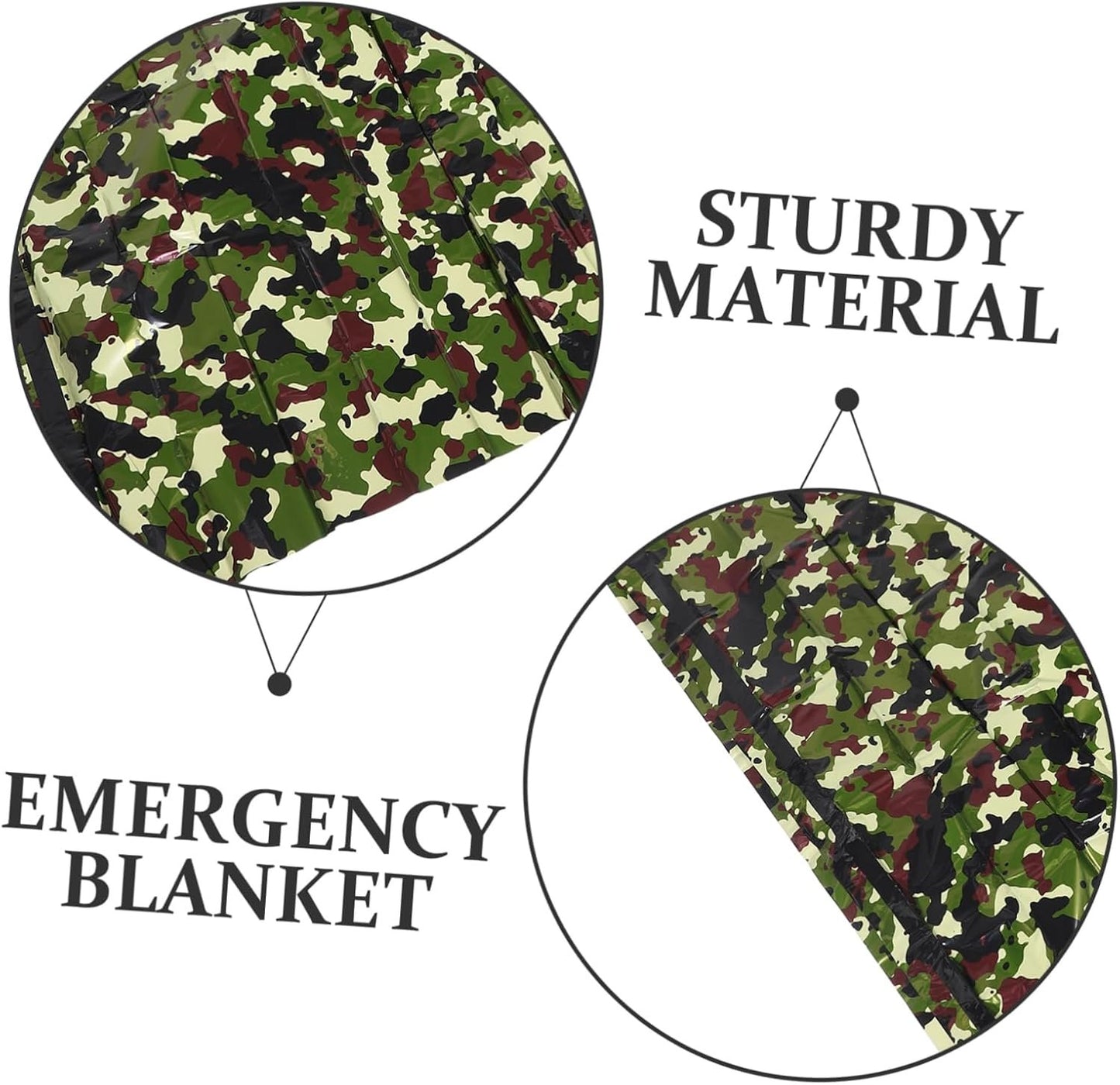 GANAZONO 1Set Emergency Survival Tent Thermal Sack for Camping Hiking Lightweight Portable Emergency Sleeping Tent High Thermal Efficiency Insulation Durable Tear Resistant