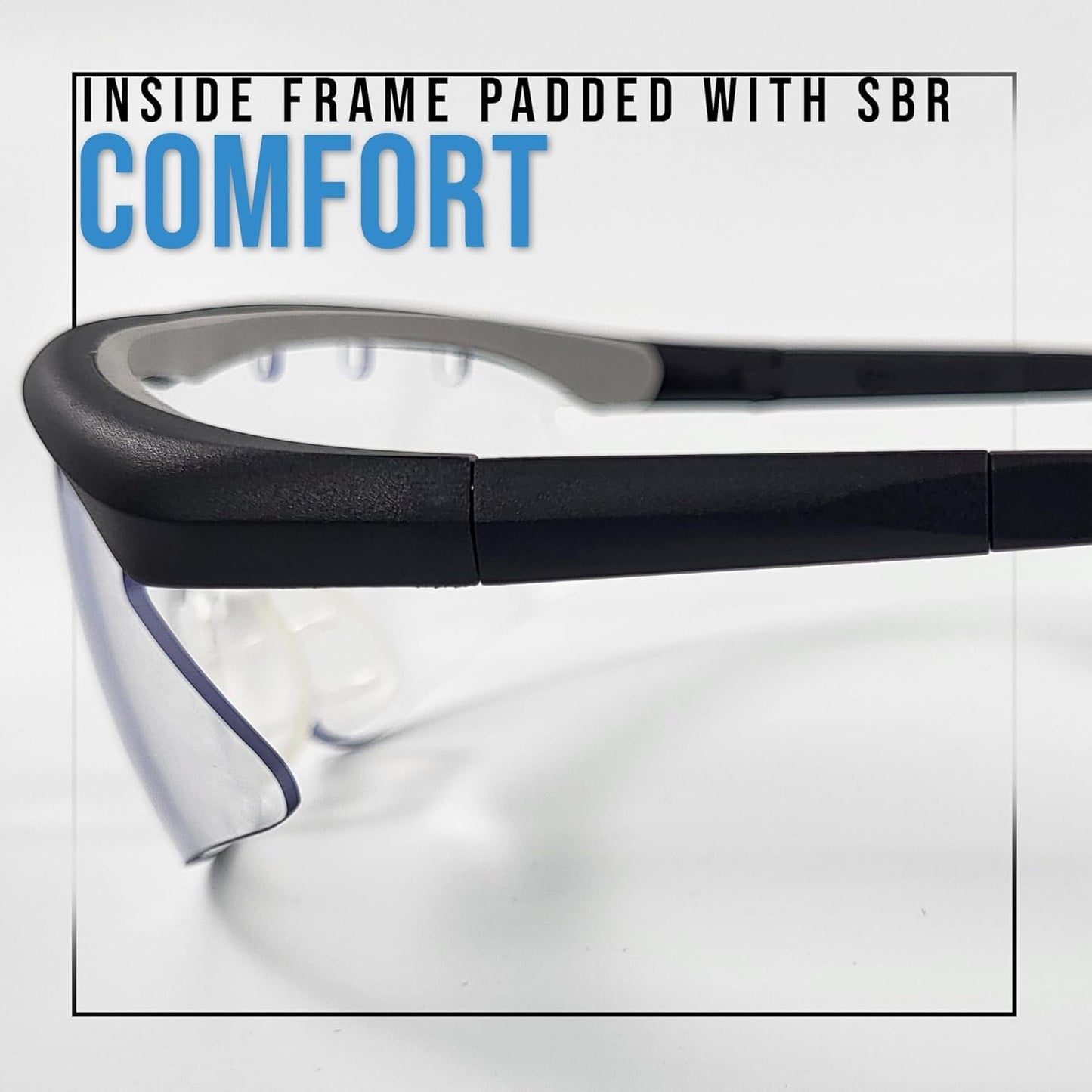 Going One Sports Safety Glasses - Raquet Sports Protective Eyewear, Eye Protection Goggles for Pickleball, Racquetball, Squash, Basketball; with Strap and Padded Frame, for Men and Women