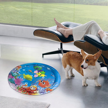 Acqua Sensory Play tappetino, cuscinetto d'acqua per gatti | Pets Babies Cartoon Play Water Pad - Fantastico divertimento giocando a casa d'acqua per dormire a casa esterno per l'intrattenimento per u