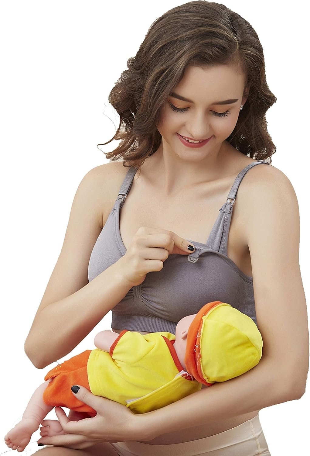 Grestar 3 Pack Nursing Bra for Woman, Seamless Breastfeeding Bras