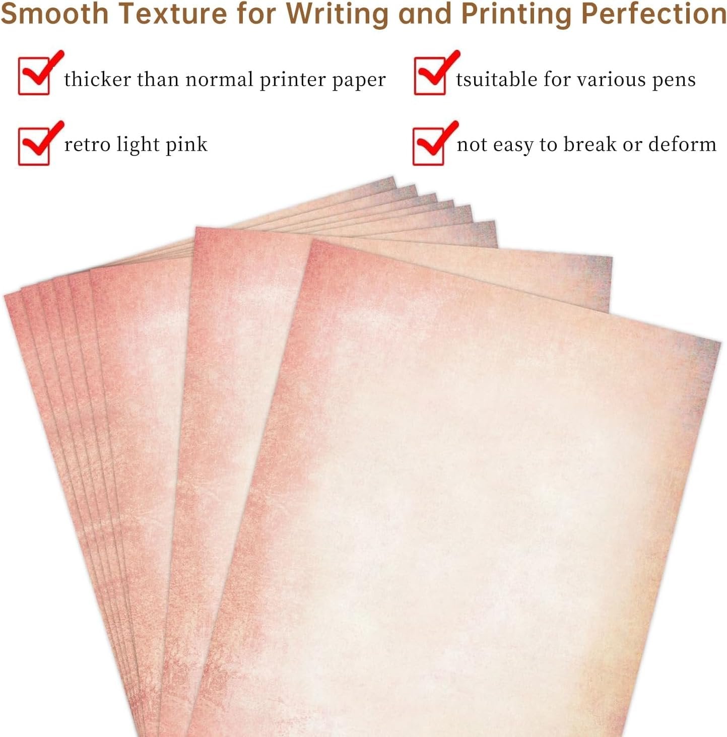 120 Pcs Vintage Stationery Paper,Antique Design Printing/Writing Papers 8.4 x 11.6 Inch,A4 Vintage Double Side Printing Papers,Letter Writting Paper,Letterhead for Resume,Diploma,Certificates