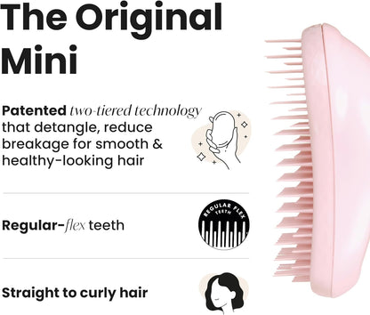 Tangle Teezer Original Soft Hair Brush, No Pull - Cares for Fine Hair - Anti-Breakage Comb for Girl - Pink