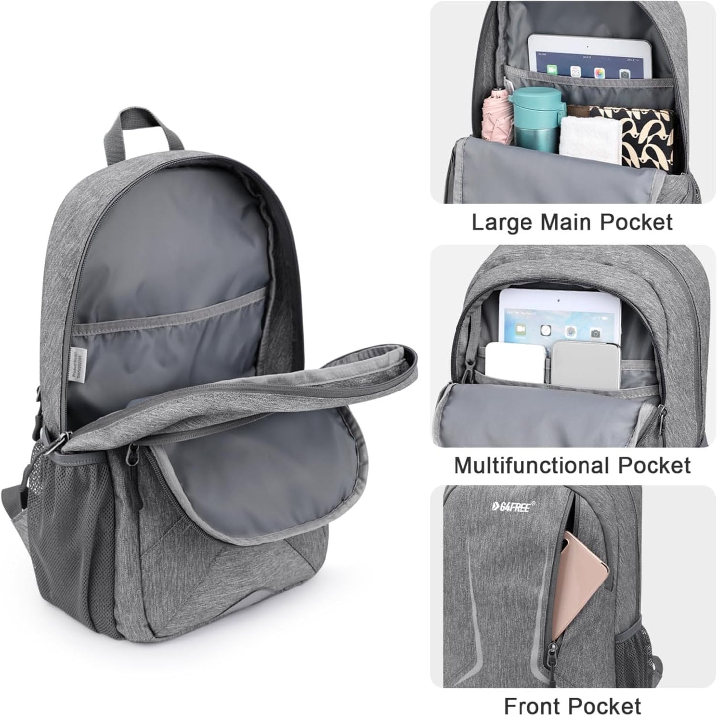 G4Free 16L Small Hiking Backpack, Compact Travel Backpack Lightweight Daypack Waterproof for Men Women School Outdoor