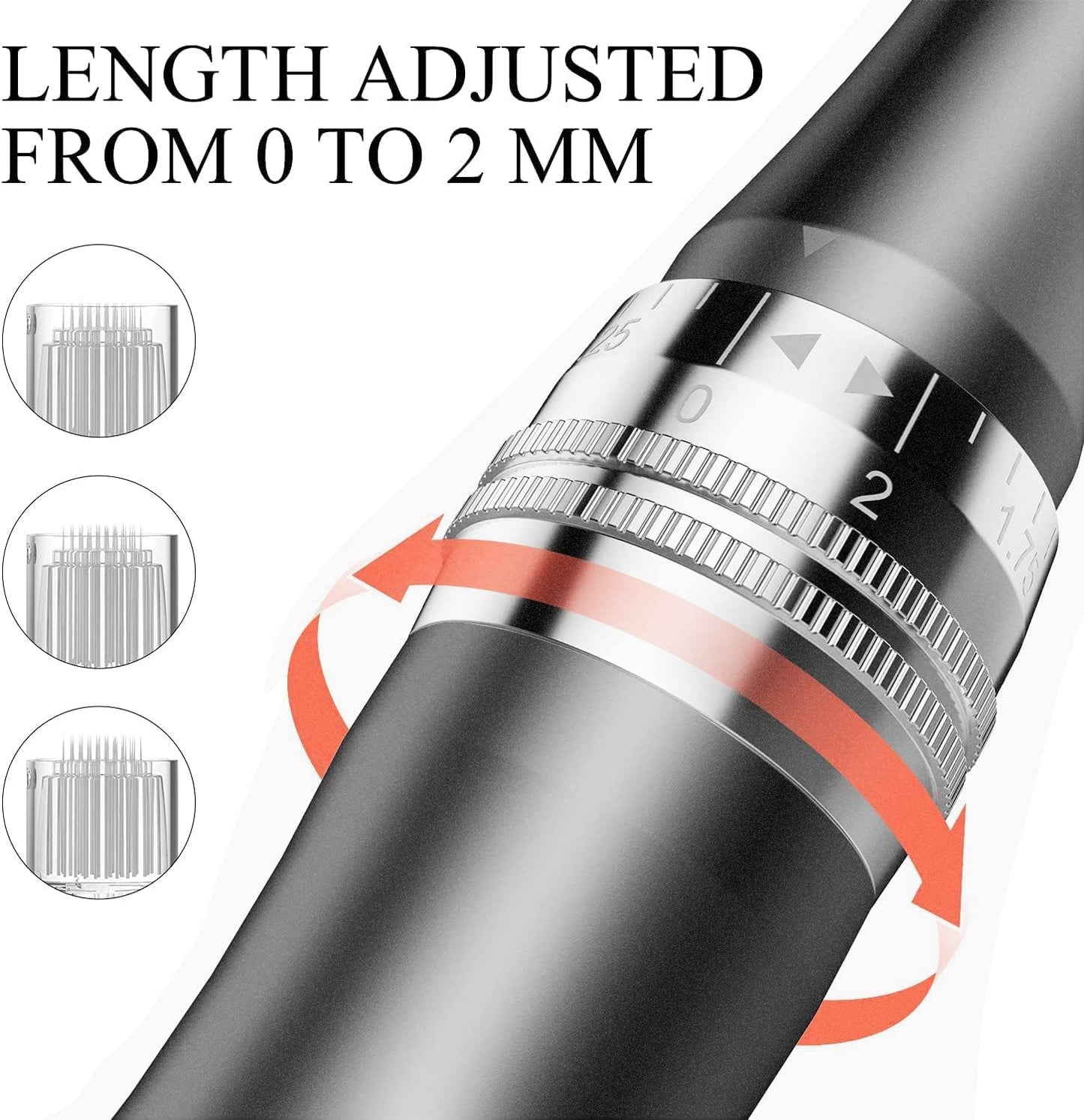 PELCAS Electric Beauty Pen Kit Professional Skincare Pen for Face & Body, Cordless Skin Care Tool at-Home with 24Pcs Replacement Cartridges, Grey