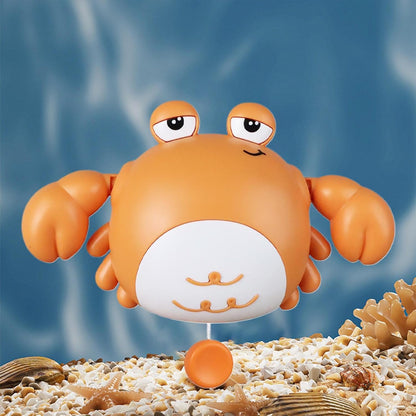 Toddler Bath Toy, Cute Crab Shape, 3,94 x 5,31 in Kids Water Companion, autentico Wind-Up Floating Design, Interactive Parent-Child Play for Beach, Travel, Daycare,
