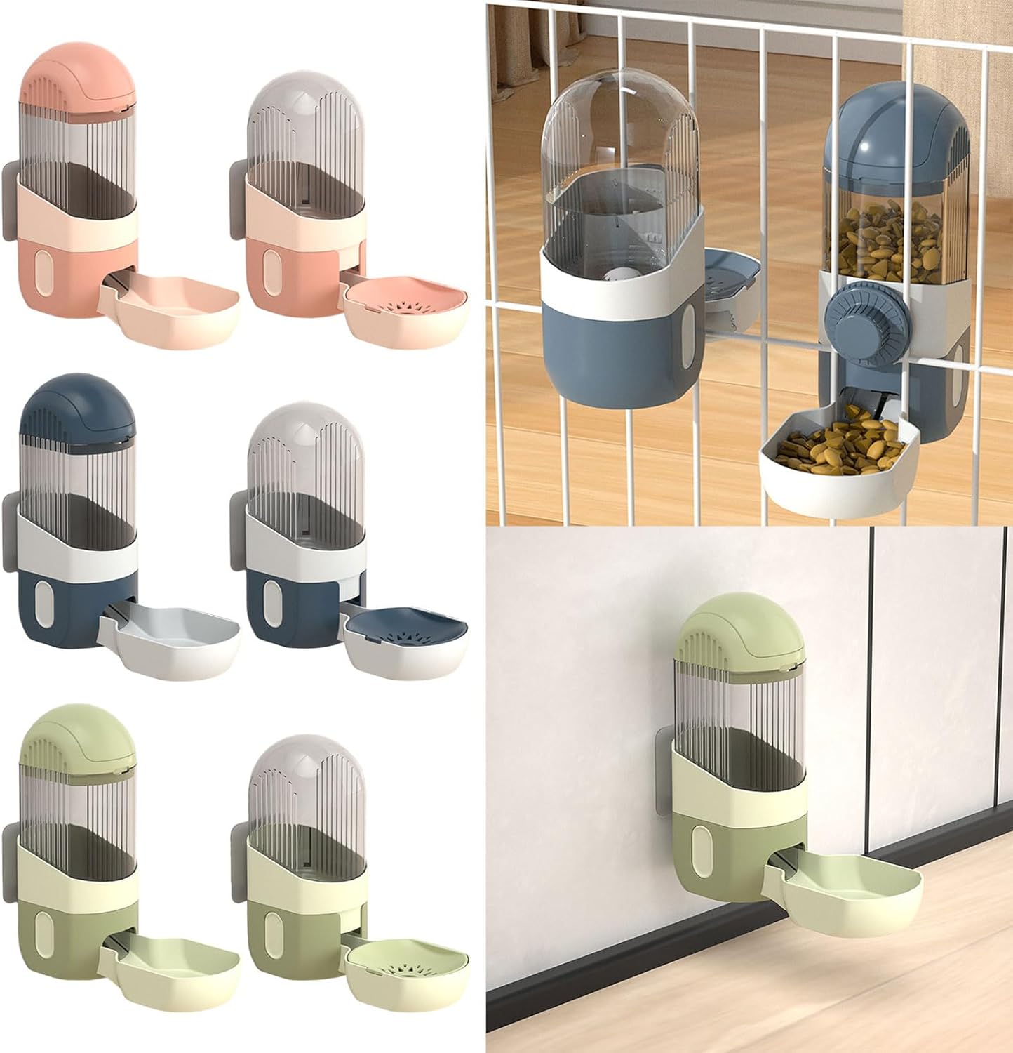NVOQILIN Alimentatore per acqua per gatti Alimentatore automatico per gatti e acqua Dispenser di acqua per gatti Alimentazione per gatti Irrigazione Alimentatore per animali domestici Supporto per