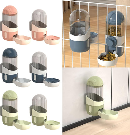 NVOQILIN Alimentatore per acqua per gatti Alimentatore automatico per gatti e acqua Dispenser di acqua per gatti Alimentazione per gatti Irrigazione Alimentatore per animali domestici Supporto per