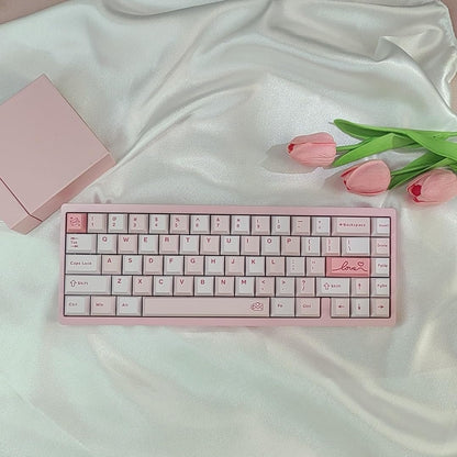 BOYI 65V2 CNC Aluminum 5-Second Quick-Release Wireless Gaming Keyboard,QMK/VIA Tri-Mode Custom Hot Swappable RGB 65% Mechanical Keyboard for Windows/Mac/PC (Pink)