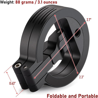 Double Magnetic Ring Phone Holder – Attach to Any Iron Surface | 1/4" Screw Hole | Compatible with iPhone 16/15/14/13/12 Pro Max Series & Magnetic Cases (MS-02R)