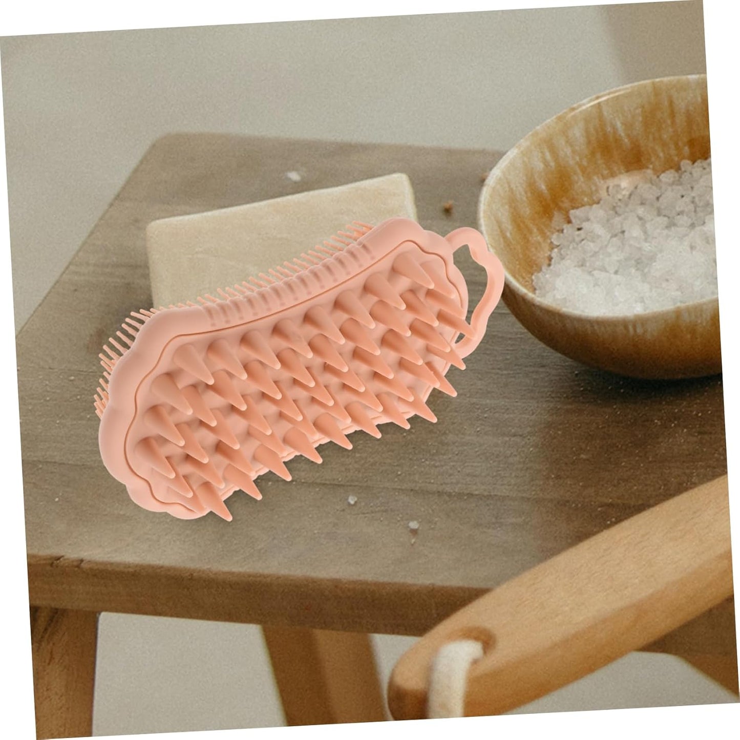 VALICLUD Silicone Con Setole Delicate Massaggiatore Per Capelluto e Esfoliante Per Corpo Design Lato Per Uso