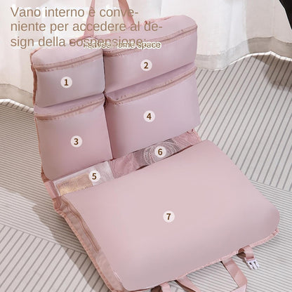 Foldable Suitcase Bag, Lightweight Luggage Organizer, Portable Compression Packing Bags, Ideal for Airplanes, Workout Gym, Toddler Gear, Clothing, Travel 28.74x17.32 Inch