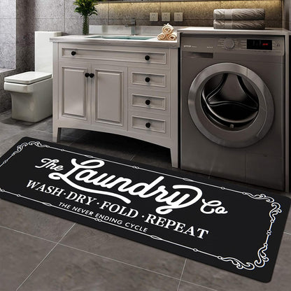 Pauwer Farmhouse Laundry Room Rug Runner 20"X59" Non Slip Laundry Rugs and Mats for Laundry Room Decor Washable Runner Rugs for Kitchen Floor Laundry Room Bathroom Hallway Entryway Area Rugs
