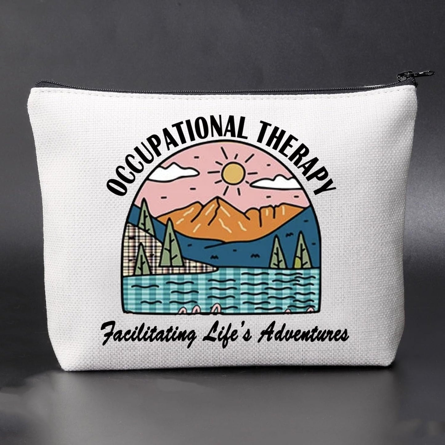 OT Gift Doctor Appreciation Gift Occupational Therapy Cosmetic Bag Medical Assistant Travel Toiletry Pouch (C OT)