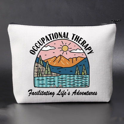 OT Gift Doctor Appreciation Gift Occupational Therapy Cosmetic Bag Medical Assistant Travel Toiletry Pouch (C OT)