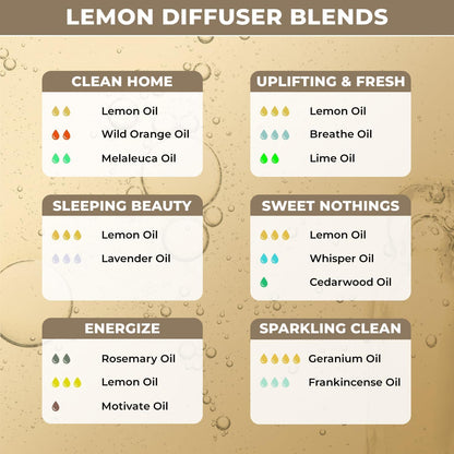 Lemon Oil for Aromatherapy | 100% Pure & Natural Lemon Hair Oil, Body Oil | Lemon Essential Oil for Cleaning | Lemon Oil for Skin Care & Hair Care |