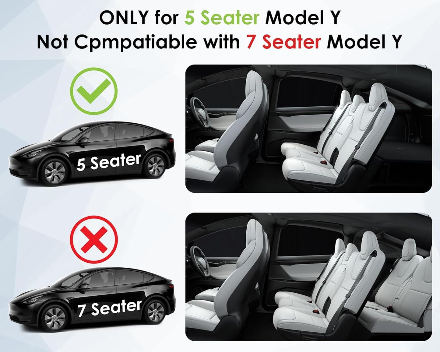 DS. DISTINCTIVE STYLE Model Y Trunk Grocery Bag Hooks Compatible with Tesla Model Y 5 Seater 2021-2023 Series Interior Accessories Tote Trunk for Storage Bags