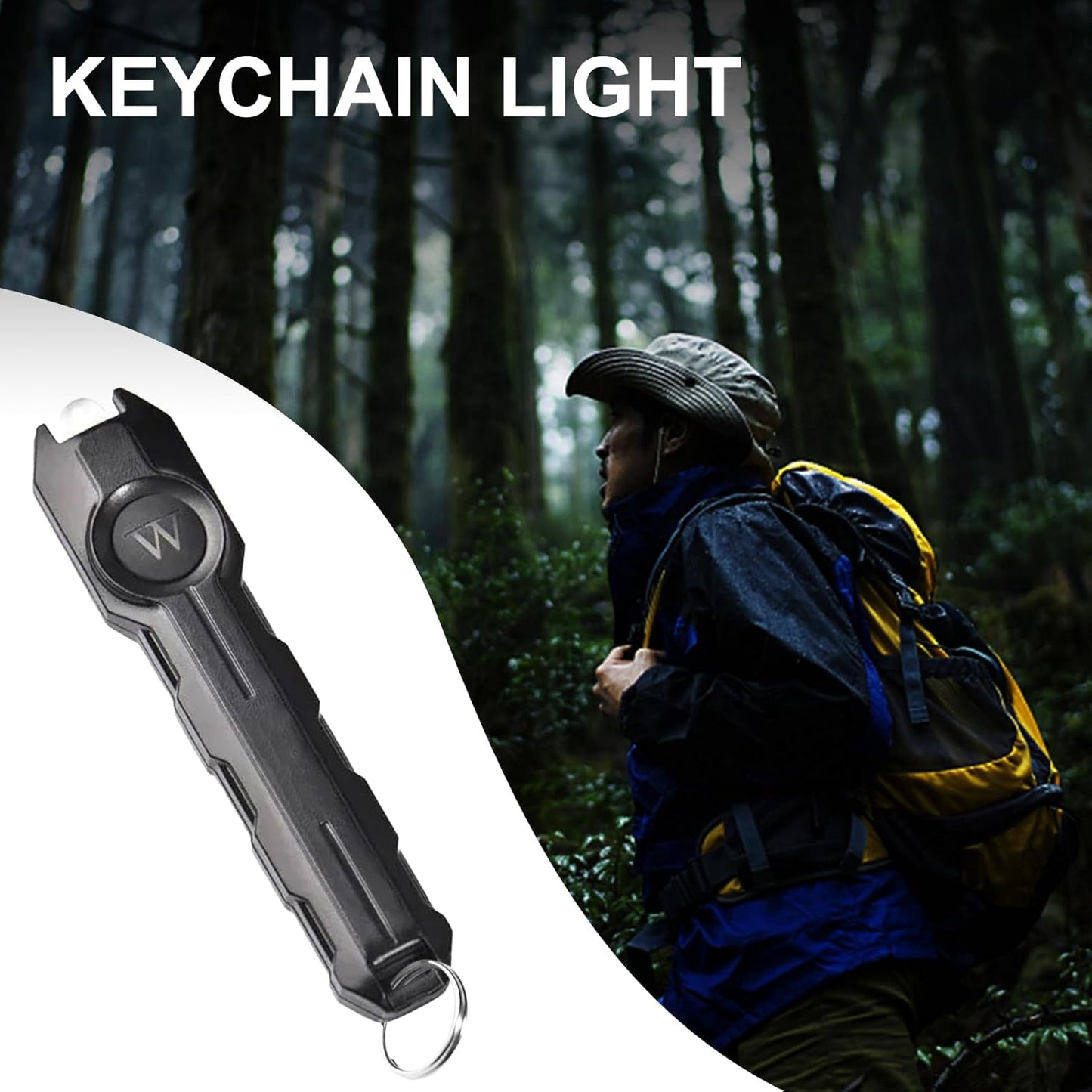 Key Chain Flashlight, Compact Outdoor Light, High Brightness Led Torch Home, Work, Travel, Survival Gear, Portable Lamp For Outside Adventures, 2.64 Inches