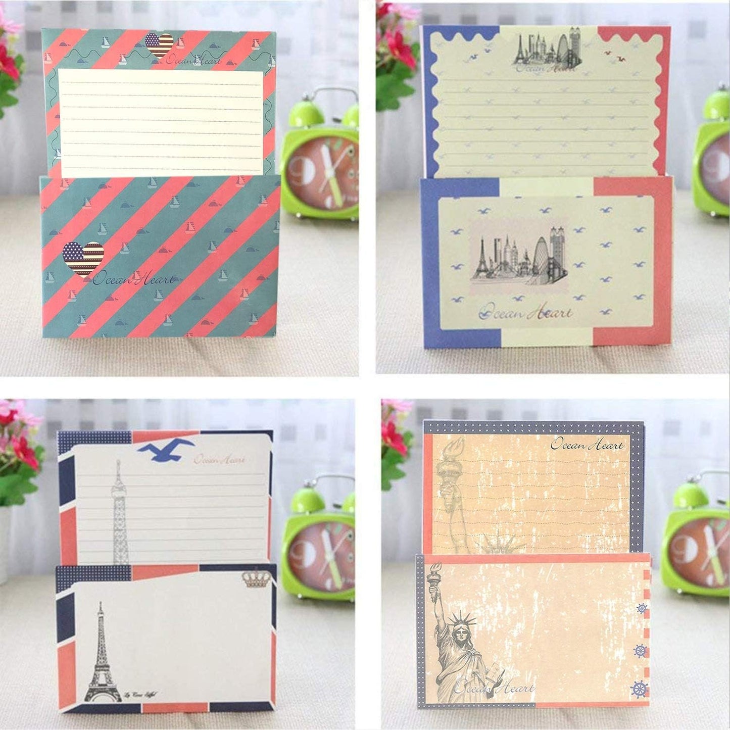 SCStyle 32 Cute Lovely Kawaii Special Design Writing Stationery Paper with 16 pcs Envelopes
