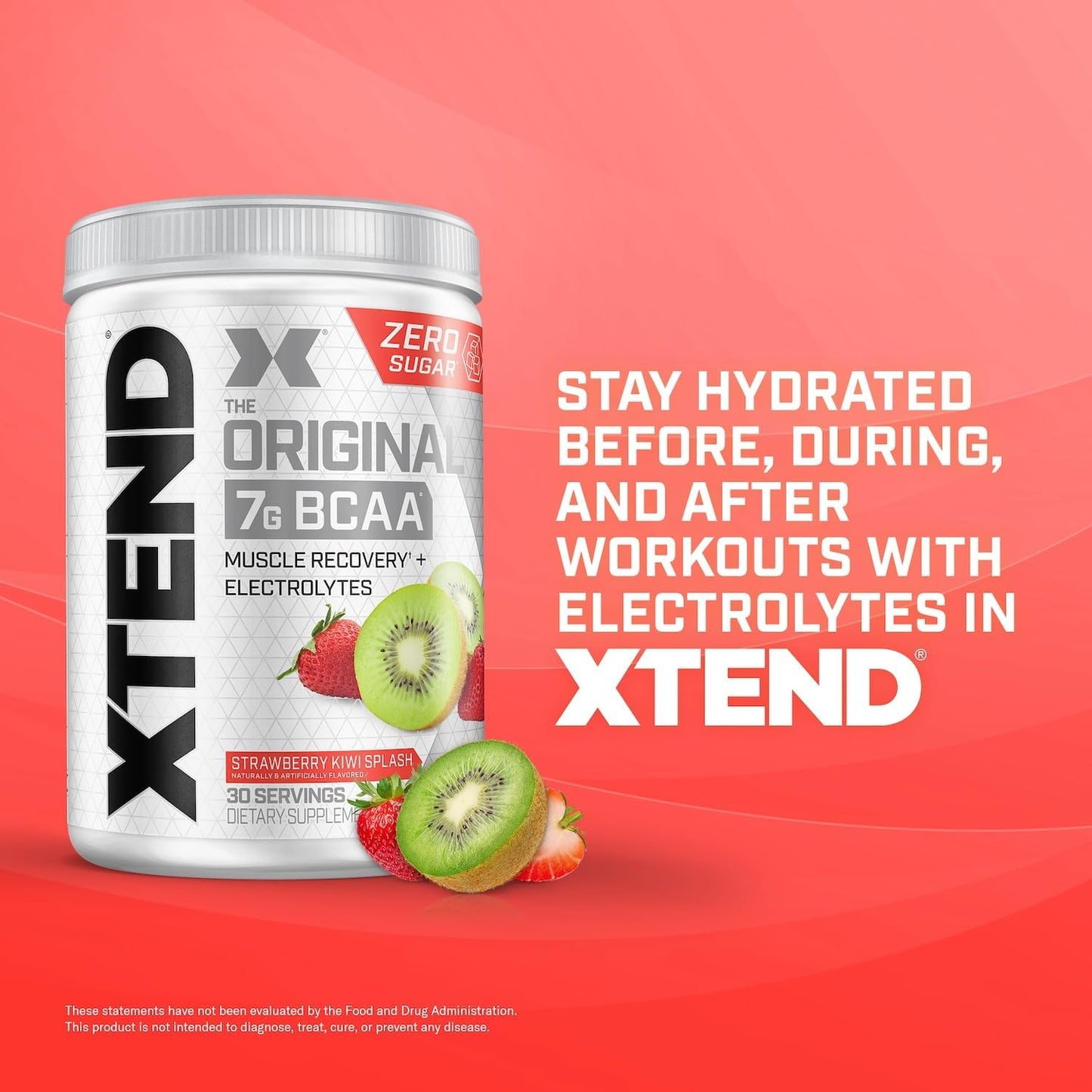 Xtend Amino Acids 30 Serves Italian Strawberry Kiwi Splash 426 grams