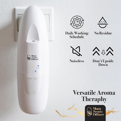 Plug in Wall Waterless Diffuser + Majestic Hotel Essential Oils 4 Fl Oz Included Coverage Up to 500 SqFt Smart Bluetooth App Control Scent Air Machine for Home, Office and Spa Ideal for Aromatherapy.