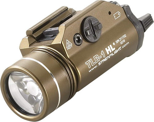 Streamlight High Lumen Rail Mounted Tactical Light, Flat Dark Earth Brown, Light Only - 69267