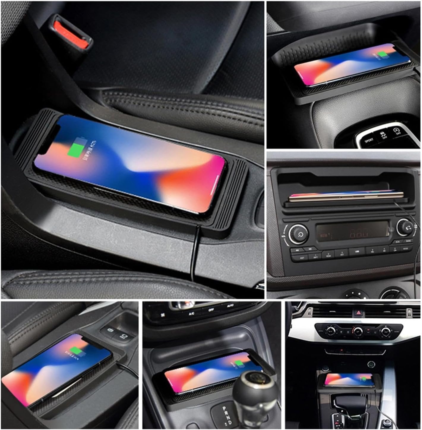 Car Wireless Charger Pad,15W Wireless Car Charger Pad Magnetic | Car Charger Holder, Car Phone Mount, Automatic Induction for Charging Phones