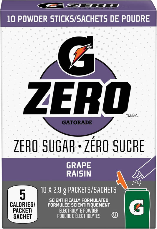 Gatorade Zero Powder Grape 10 x 2.9g
