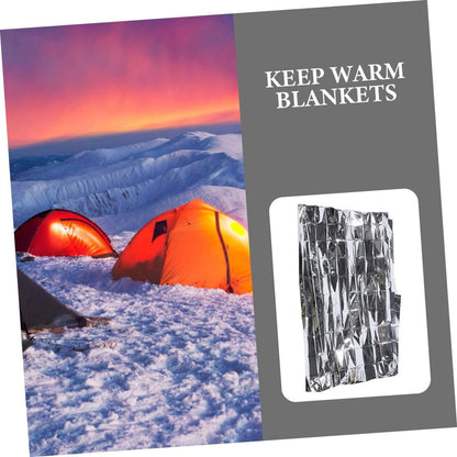 CIYODO 5 Pcs First Aid Blanket Emergency Thermal Blanket for Outdoor Emergency Blanket Survival Blanket Emergency Thermal Blankets Outdoor Emergency Thermal Blanket Kits The Pet Silver
