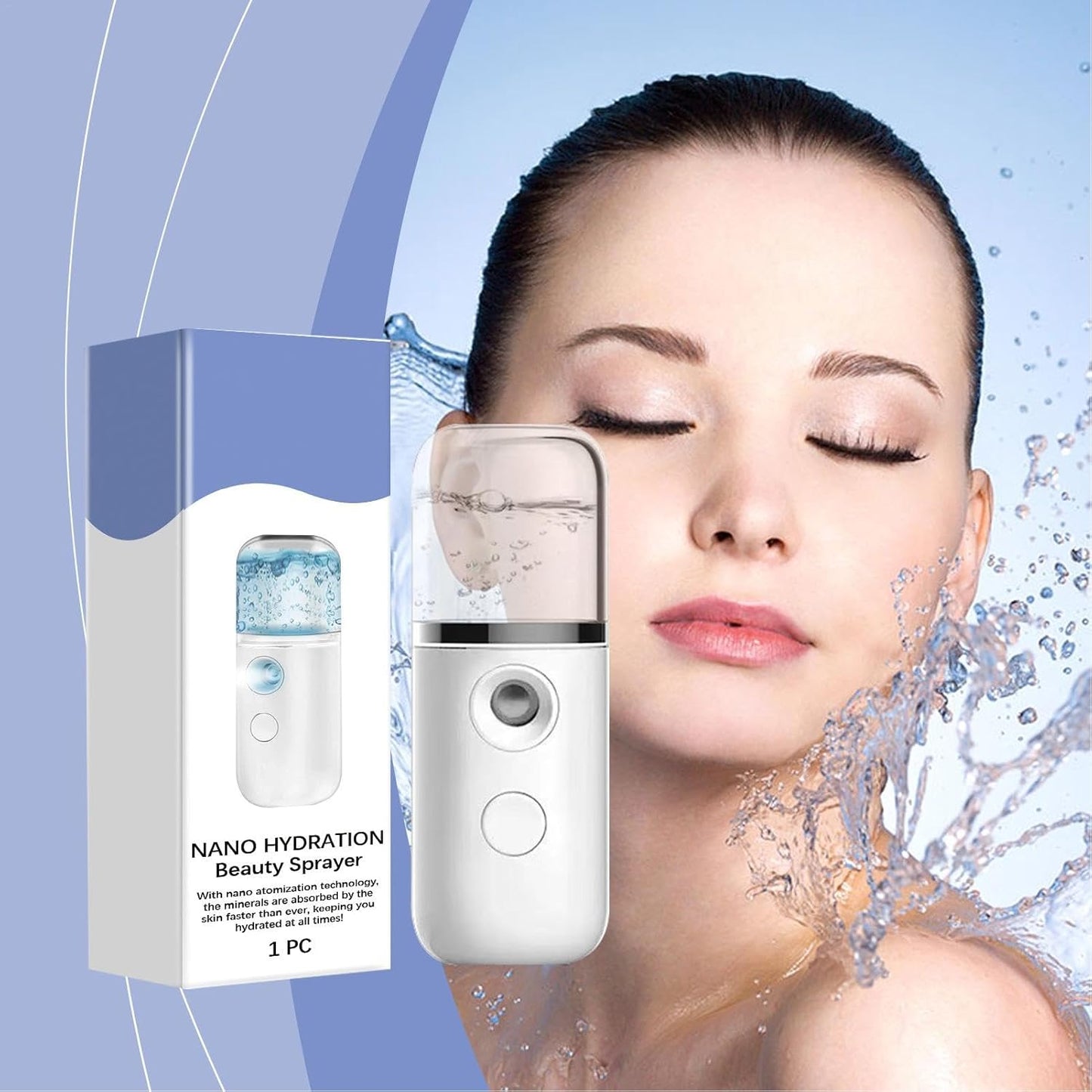 Steam Machine For Face, Facial Humidifier, Deep Cleansing Steamer, Hydrating Face Mist, Portable Facial Steamer, Skin Care Tool, Home Facial Spa, Skin Hydration Device, Compact Face Steamer, Facial