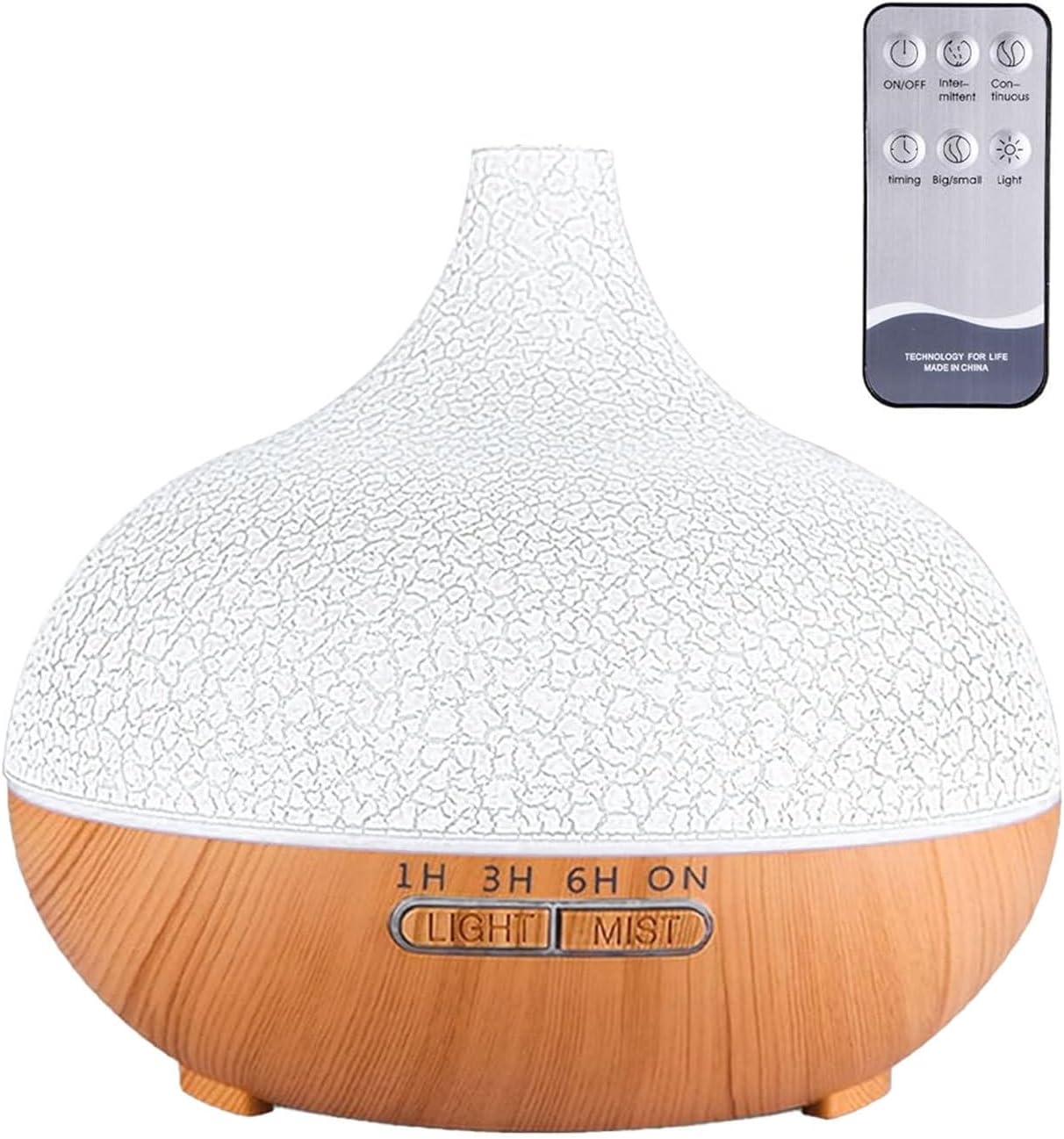 Scent Diffuser - Electric Diffuser with Remote Control 400ml,Household Air Freshener Automatic Aromatherapy Machine with 6 Color Lights for Desk Nursery Relaxation Hotel Apartment Travel Reading