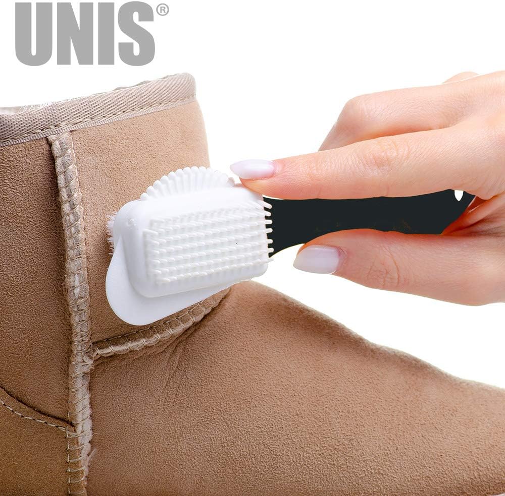 Suede & Nubuck Leather 4 Way Cleaning Caring Brush Shoe & Boots Cleaner Essential Kit with Extra 2 Erasers