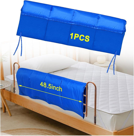 Bed Rail Covers for Hospital Bed Bumper Pads Medical Foam Padding Bumpers Bedside Pad for Elderly Adults Seniors Bed Side Protection Safety Rail Guard Bedrail Bumper(48"x12")