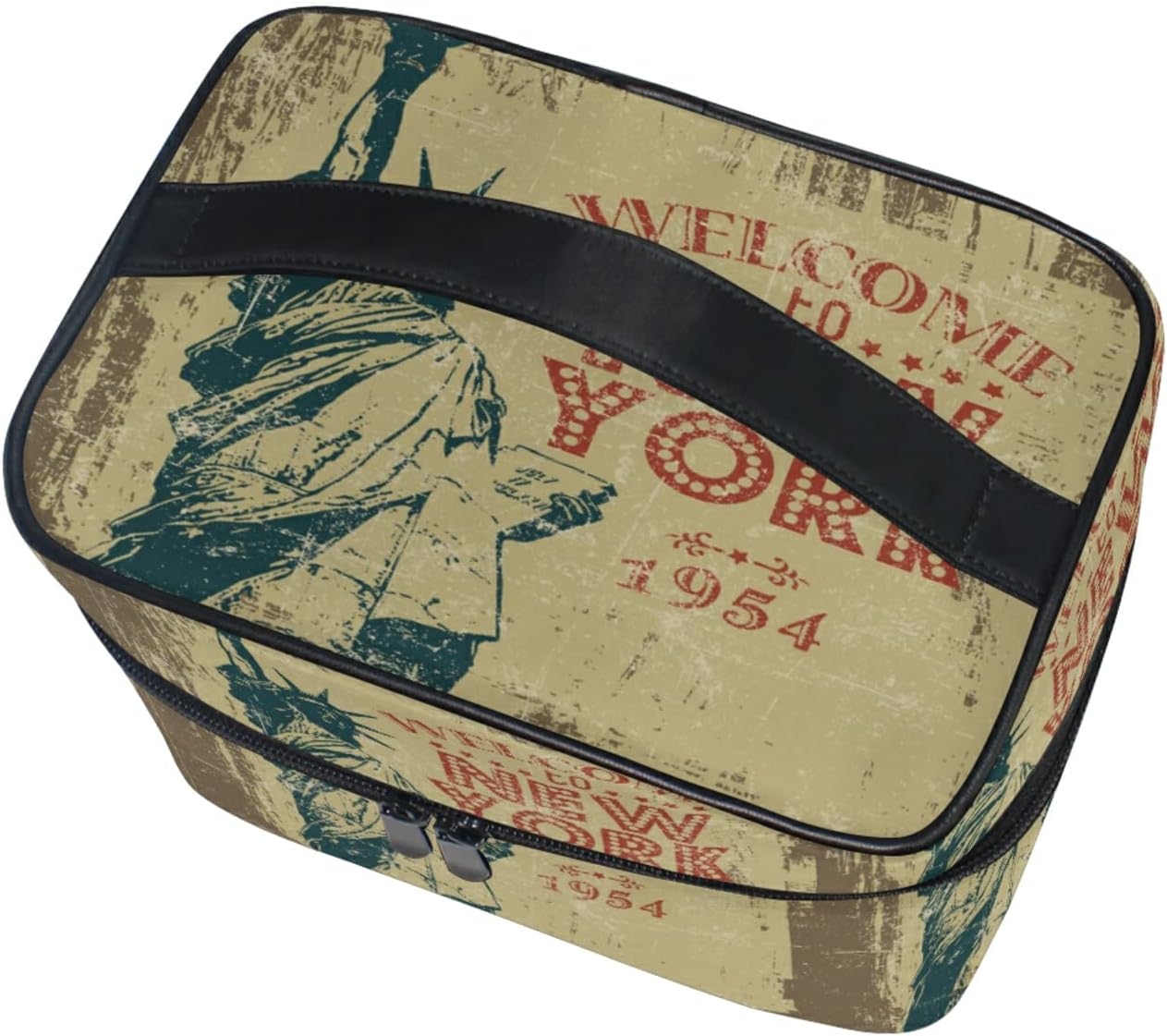 Gift Statue of Liberty New York Women's Travel Beauty Case Cosmetic Bag Make up Makeup Bags Makeup Organizer Girl, Cute Funny