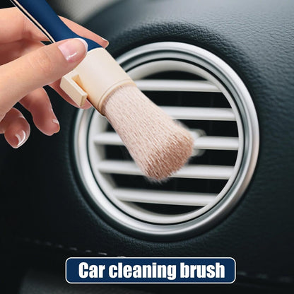 Car Cleaning Brush, Cleaner Brush, 38.6x1.4x1.4 Inches Multi purpose, 60 Degree Rotating Non Scratch Tool, Vehicle Detailing Supplies for Upholstery, Vent, Dashboard, Maintenance