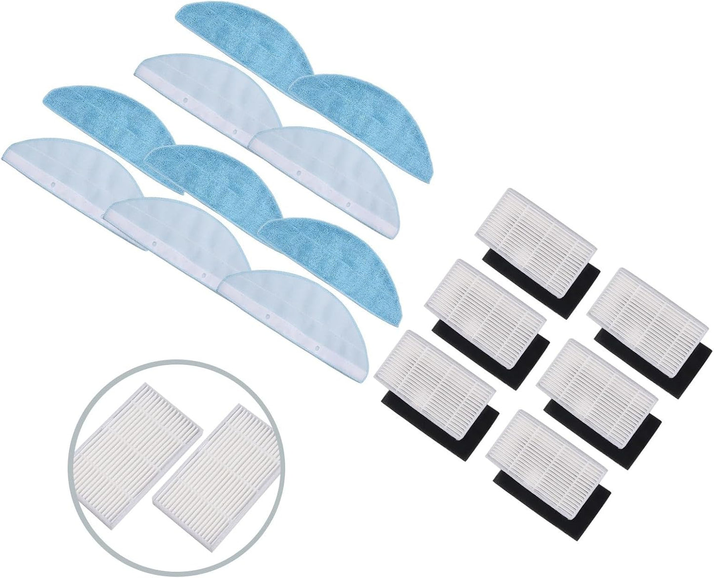 Cleaning Essentials - Panni e filtri compatibili con aspirapolvere Conga (B)