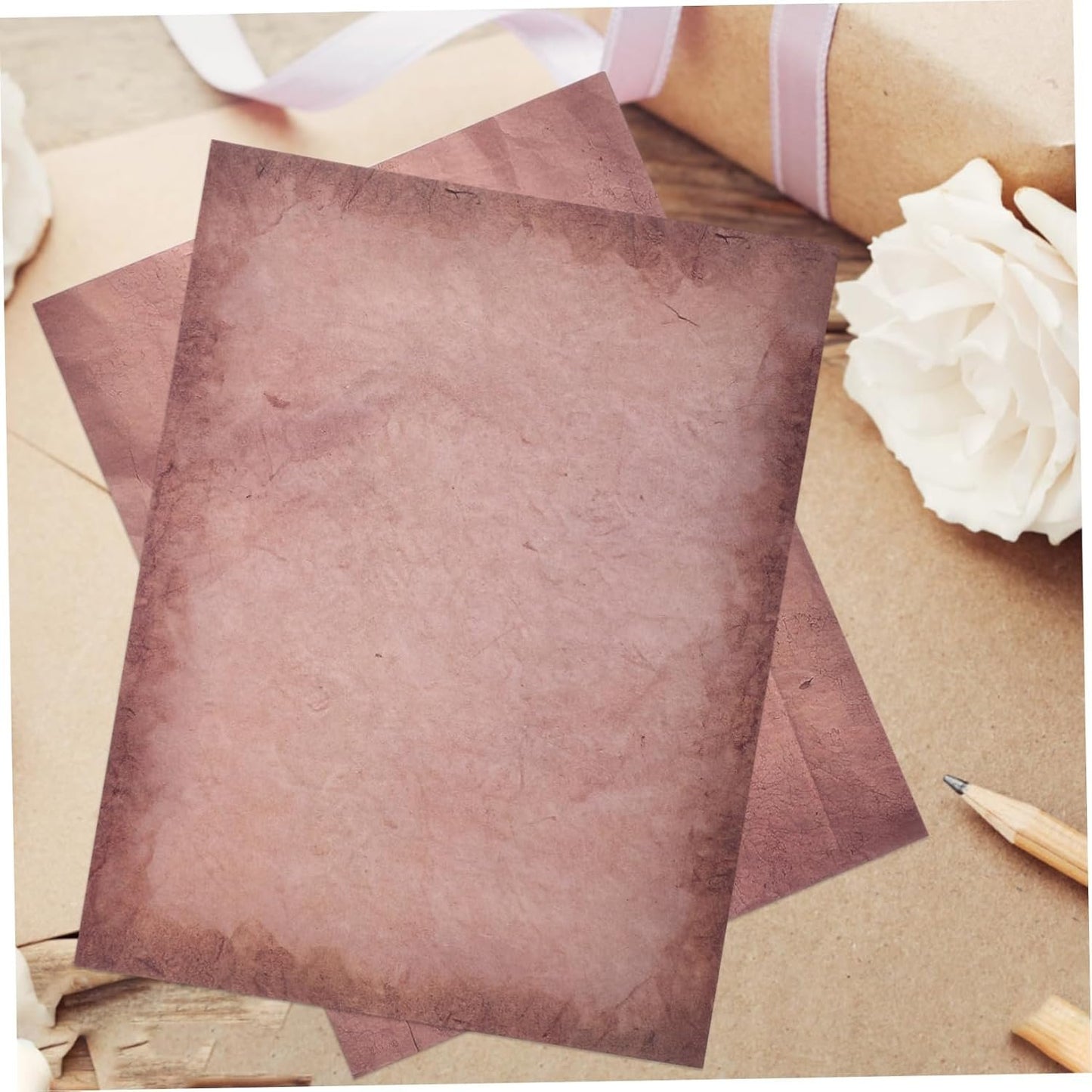 Tofficu Antique Old Fashioned Papers Vintage Aesthetic Stationery Paper Thick Writing for Printing Letter Writing DIY Crafts