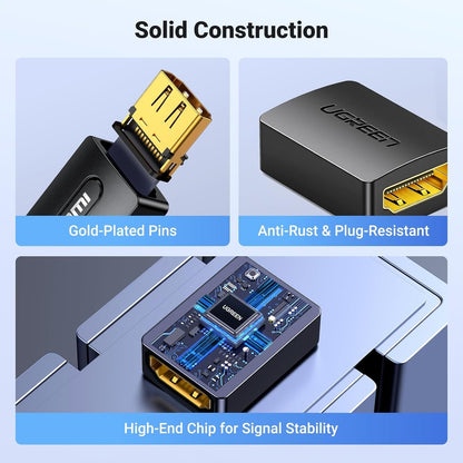 UGREEN HDMI Coupler 2 Pack 4K 60Hz HDMI 2.0 Adapter Female to Female HDMI Connector 3D 4K HDMI Extender Compatible with HDTV Switch Xbox One PlayStation PS4 Laptop PC
