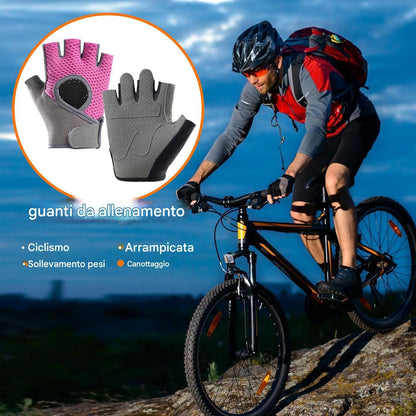 Fitness Gloves, Gym Weight Lifting Gloves, Training Hand Gear, Padded Palm Protection, Breathable Anti-Slip Grip, 1 Pair Black, Sportswear for Indoor Workouts Rock Climbing Cycling