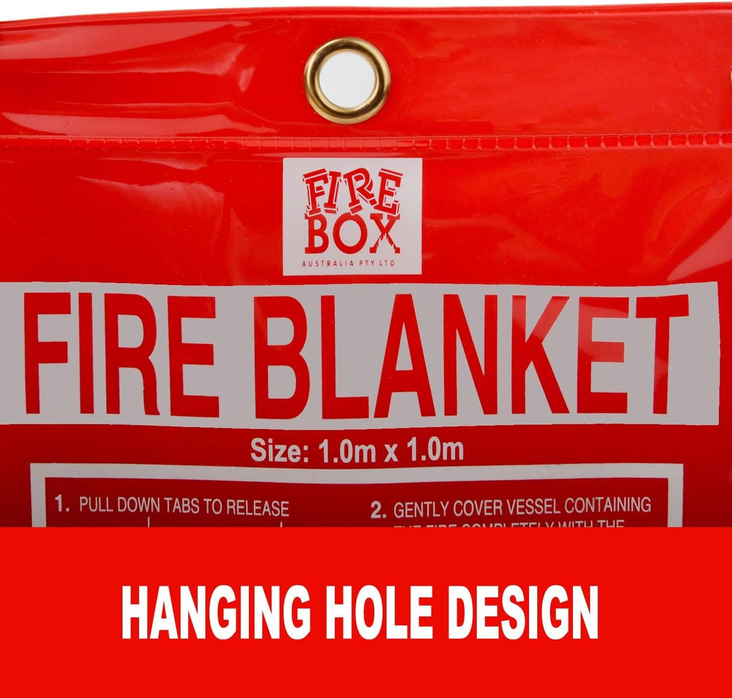 TOPEX 1.0m x 1.0m Fire Blanket Emergency Fire Blanket Home Fireproof Blanket Cotton Glass Fire Retardant Blankets for Emergency Survival Safety for Offices, Kitchen, Warehouse