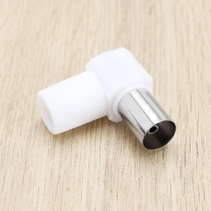ECSiNG 16Pcs 90° Angle TV Coaxial Antenna TV Plug Antenna Connector RF Coaxial Coupling Coaxial Connector Adapter Electronic Accessories