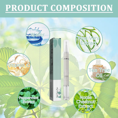 Mullend Nail Care Pen, Nail Growth Treatment Pen, Cuticle Oil with Natural Ingredients, Strengthening with Oil, Vitamin E and Aloe Vera (3 Piece)