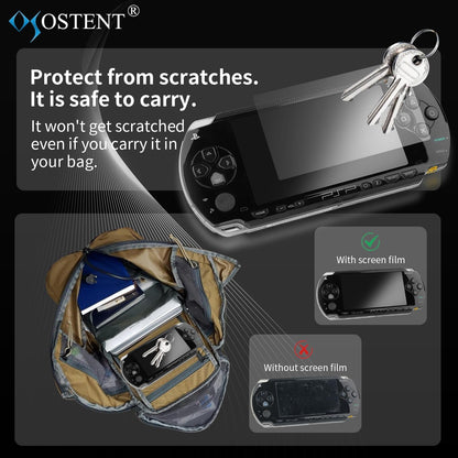 OSTENT 3 x Ultra Clear Screen Guard Film LCD Protector Skin Compatible for Sony PSP 1000/2000/3000