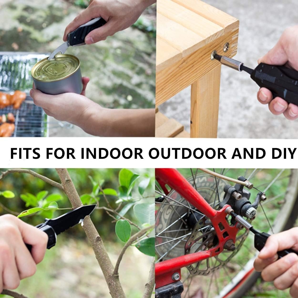 Pocket Multitool with Safety Locking Handy, Gifts for Men, 12 in 1 Multi Tool with Pliers Knife Bottle Opener Screwdriver Saw, Perfect for Outdoor, Survival, Camping, Hiking, Simple Repair