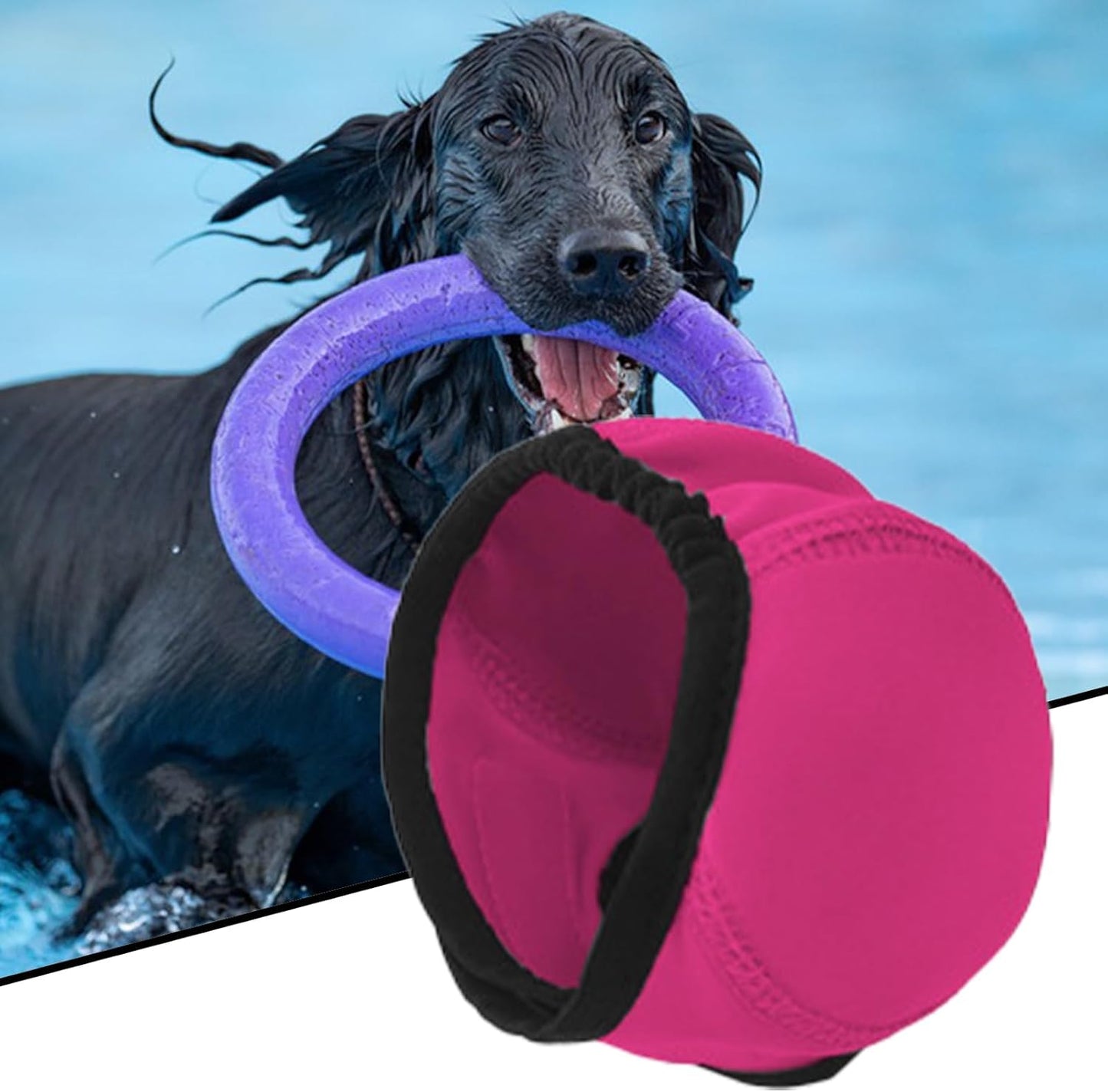 Dog Ear Cover, Puppy Bath Snood, Soft Stretch Fabric, Macchina Washable Design, Grooming Bath Swimming Use, Snood for Hygiene, Pet Shield Protection Wrap