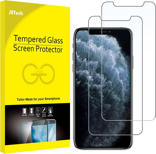 JETech Screen Protector for iPhone 11 Pro Max and iPhone Xs Max 6.5-Inch, Tempered Glass Film, 2-Pack
