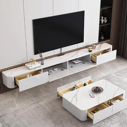 Coubird Solid Wood Suspended TV Cabinet, Modern Living Room TV Cabinet for Storage, TV Stand with Doors, Furniture for Living Room, Bedroom, Office (White-B, 160 cm/63.0in)
