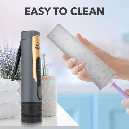 BLAUX Portable Travel Bidet - 5.75 Ounce Rechargeable Portable Electric Sprayer for Women and Men | Leak-proof High Pressure Bidets | Toiletries on the Move, Fundam